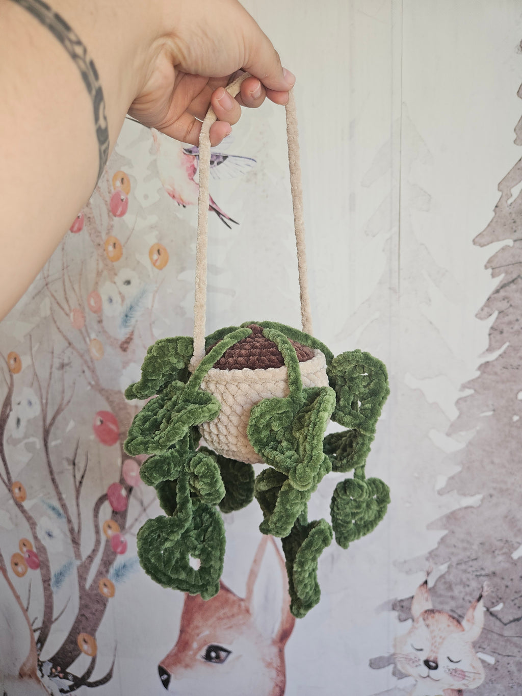 Pot de plante suspendu ( moyenne)🌿